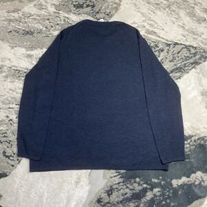 Artefact Sweater Mens 2XL Heather Navy 100%‎ Merino Wool Pullover Crew Neck Soft